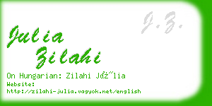 julia zilahi business card